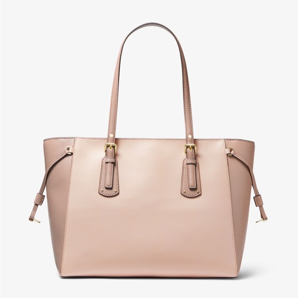 Michael Kors Voyager Two-Tone Leather Tote - Picture 2 of 8